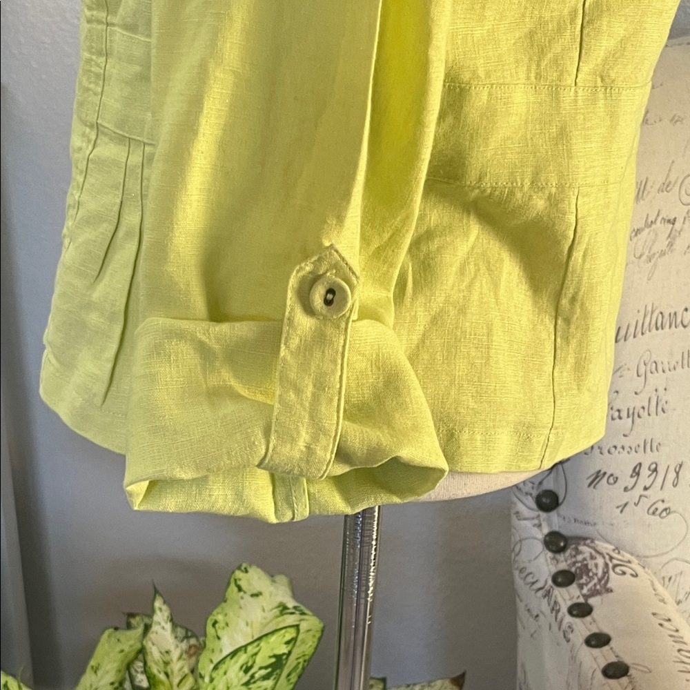 NWOT Lime Green Button-Up Jacket - Picture 7 of 10